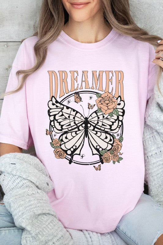 Dreamer Butterfly Comfort Colors Graphic Tee PLUS