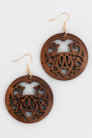 Bohemian Wooden Earrings