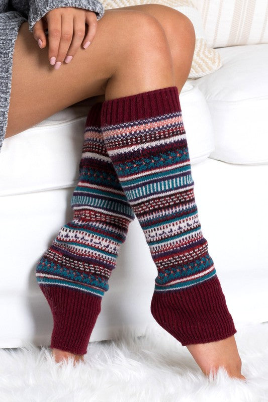 Short Fairisle Legwarmer