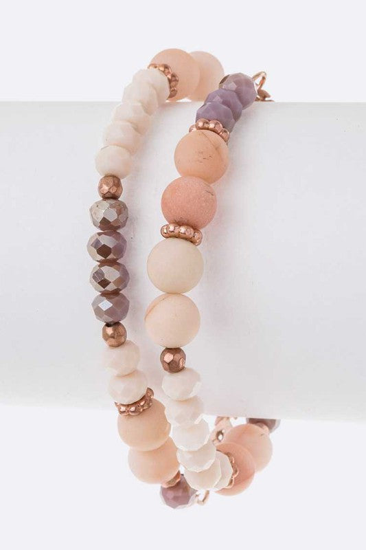 Mix Beads Stretch Bracelet