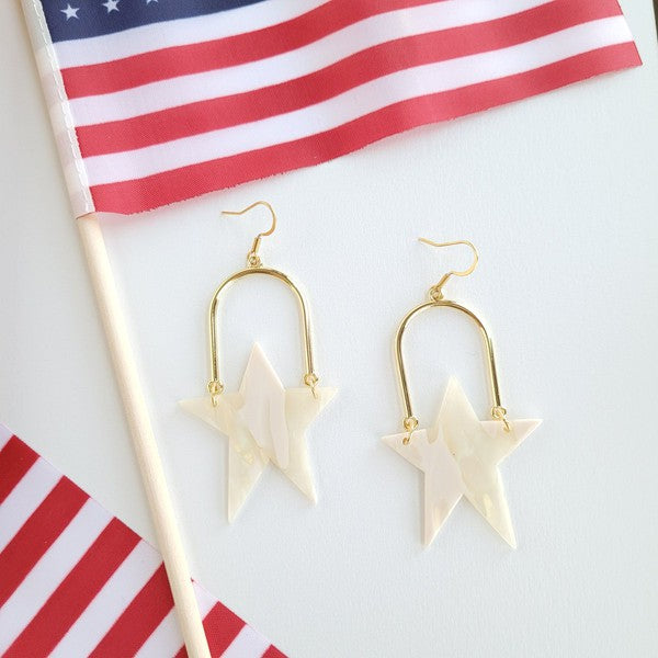 Rosie Star Earrings - Ivory