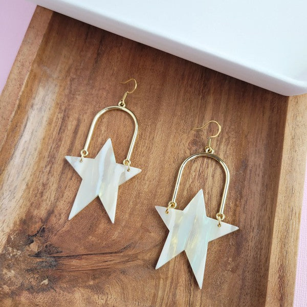 Rosie Star Earrings - Ivory