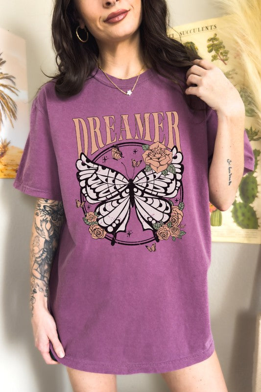 Dreamer Butterfly Comfort Colors Graphic Tee PLUS