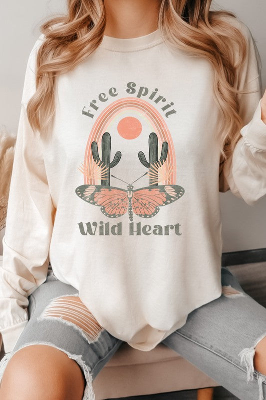 Free Spirit Wild Heart Comfort Colors Long Sleeve