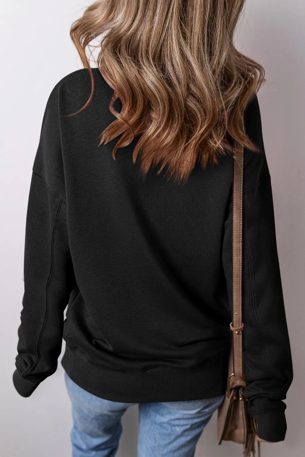 Round Neck Long Sleeve Sweatshirt