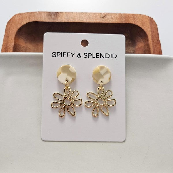 Lily Earrings - Daffodil