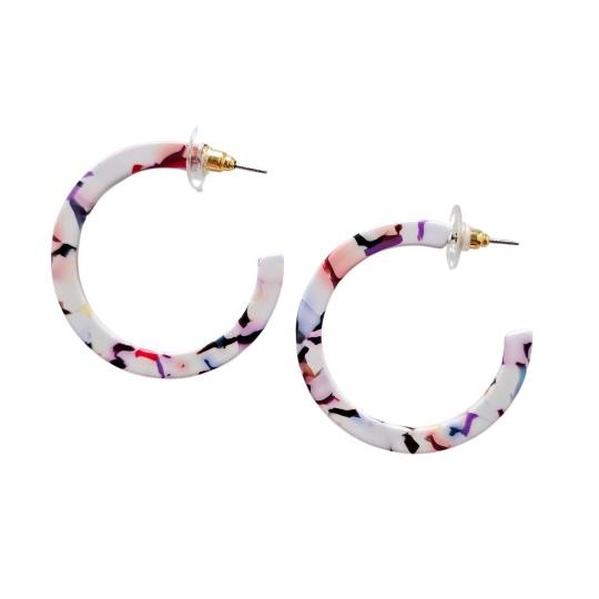 Camy Hoops - Marble Confetti