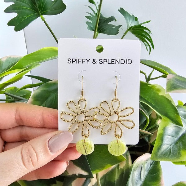 Maisy Earrings - Lime Green