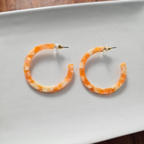 Camy Hoops - Orange