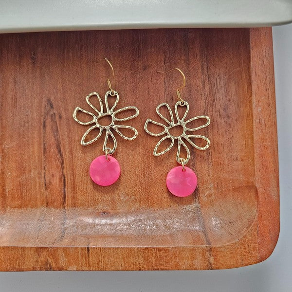 Maisy Earrings - Hot Pink