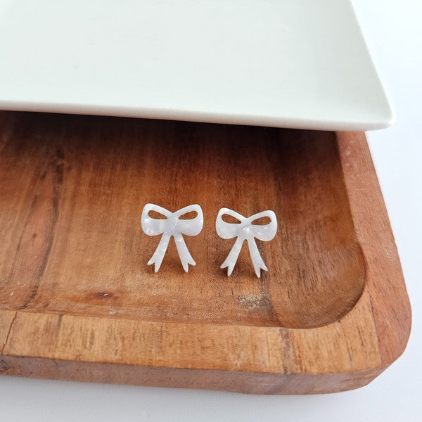 Bow Studs - White