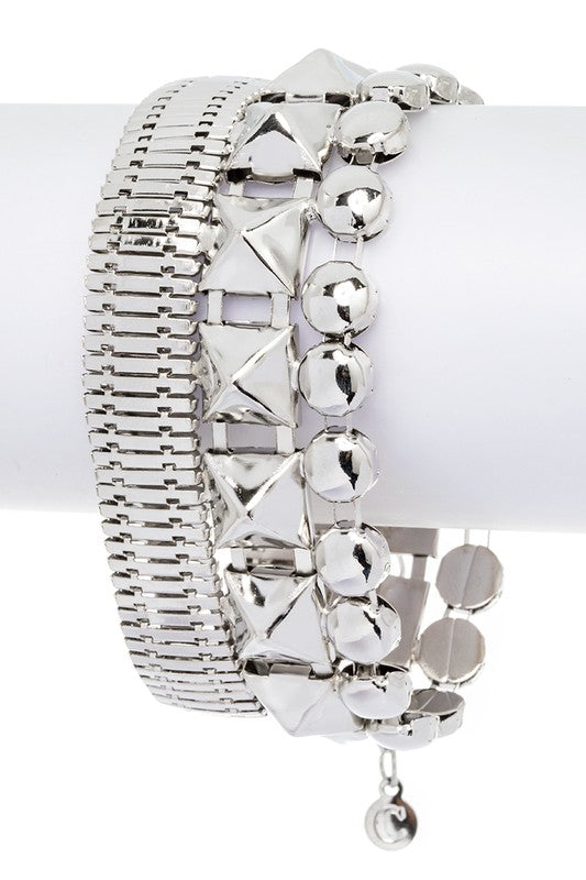 Mix Coil Chain Fashion Bracelet