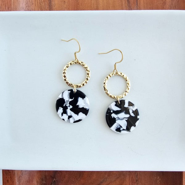 Rylee Earrings - Black & White