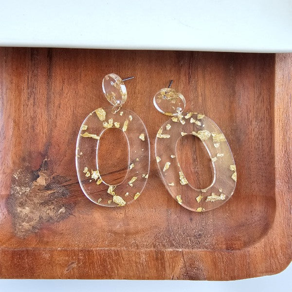 Sloan Earrings - Gold Foil