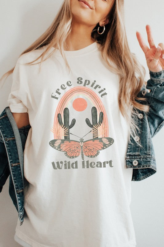 Free Spirit Wild Heart Comfort Colors T-Shirt PLUS